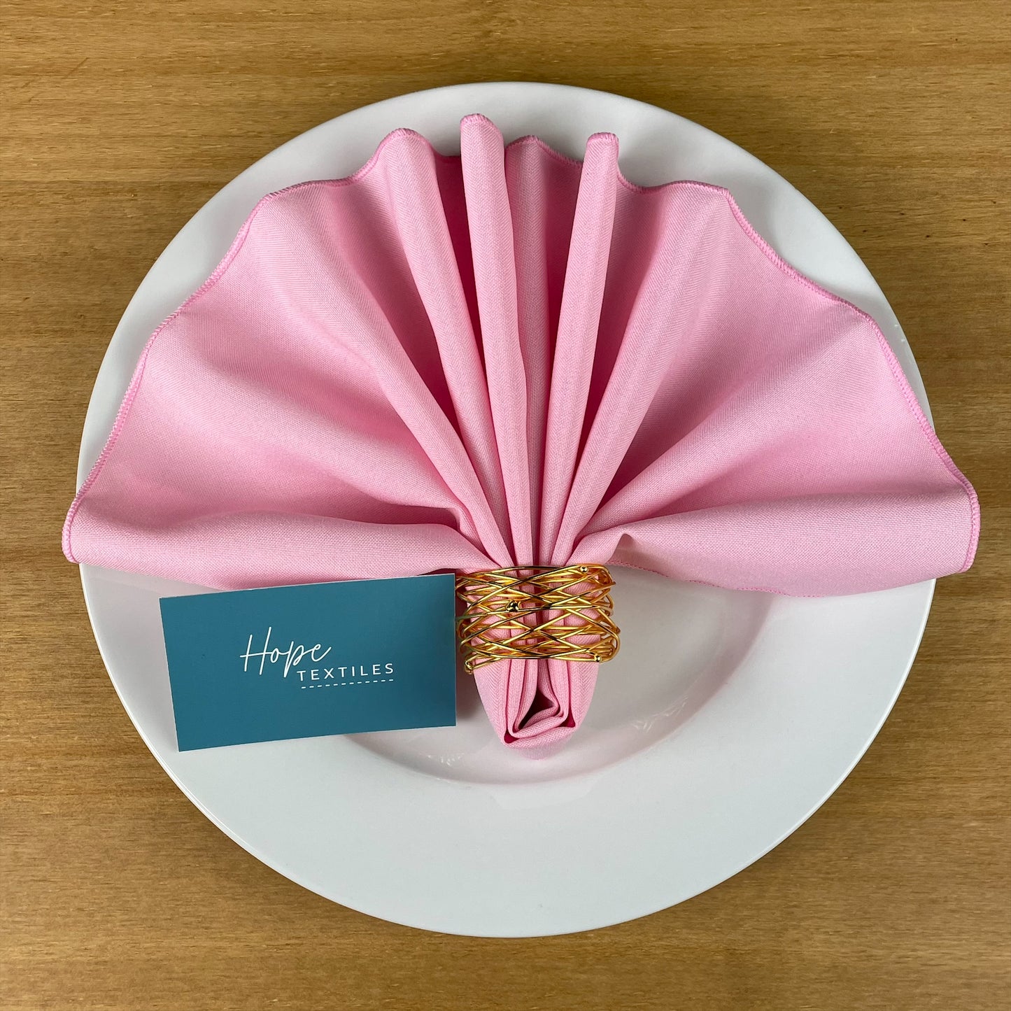 Baby Pink Napkins in Soft Polyester Fabric