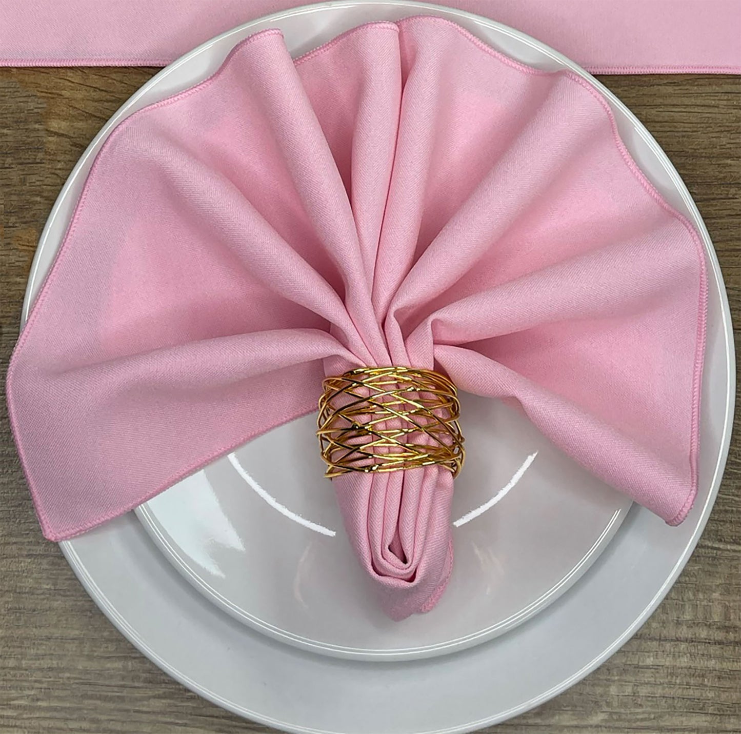 Baby Pink polyester Napkin