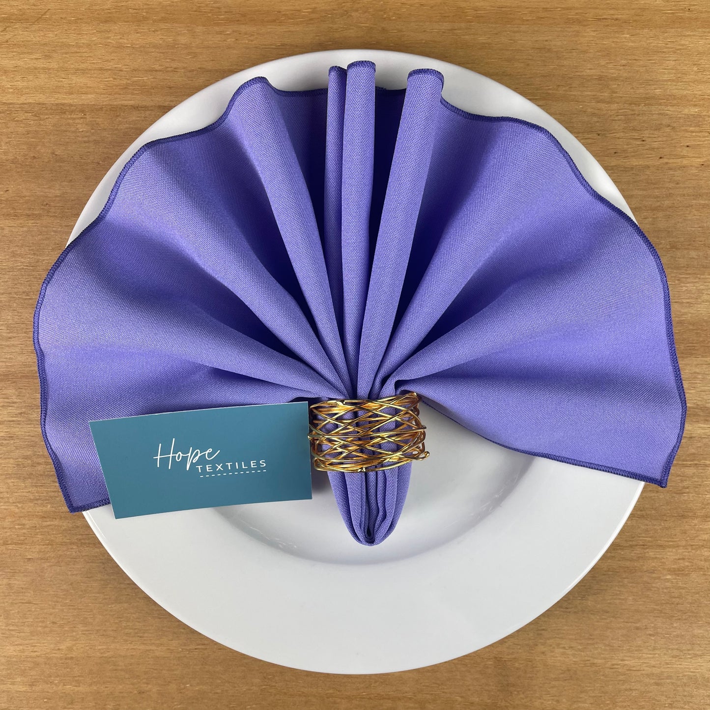 Dark Lilac Table Runner and Napkin Set
