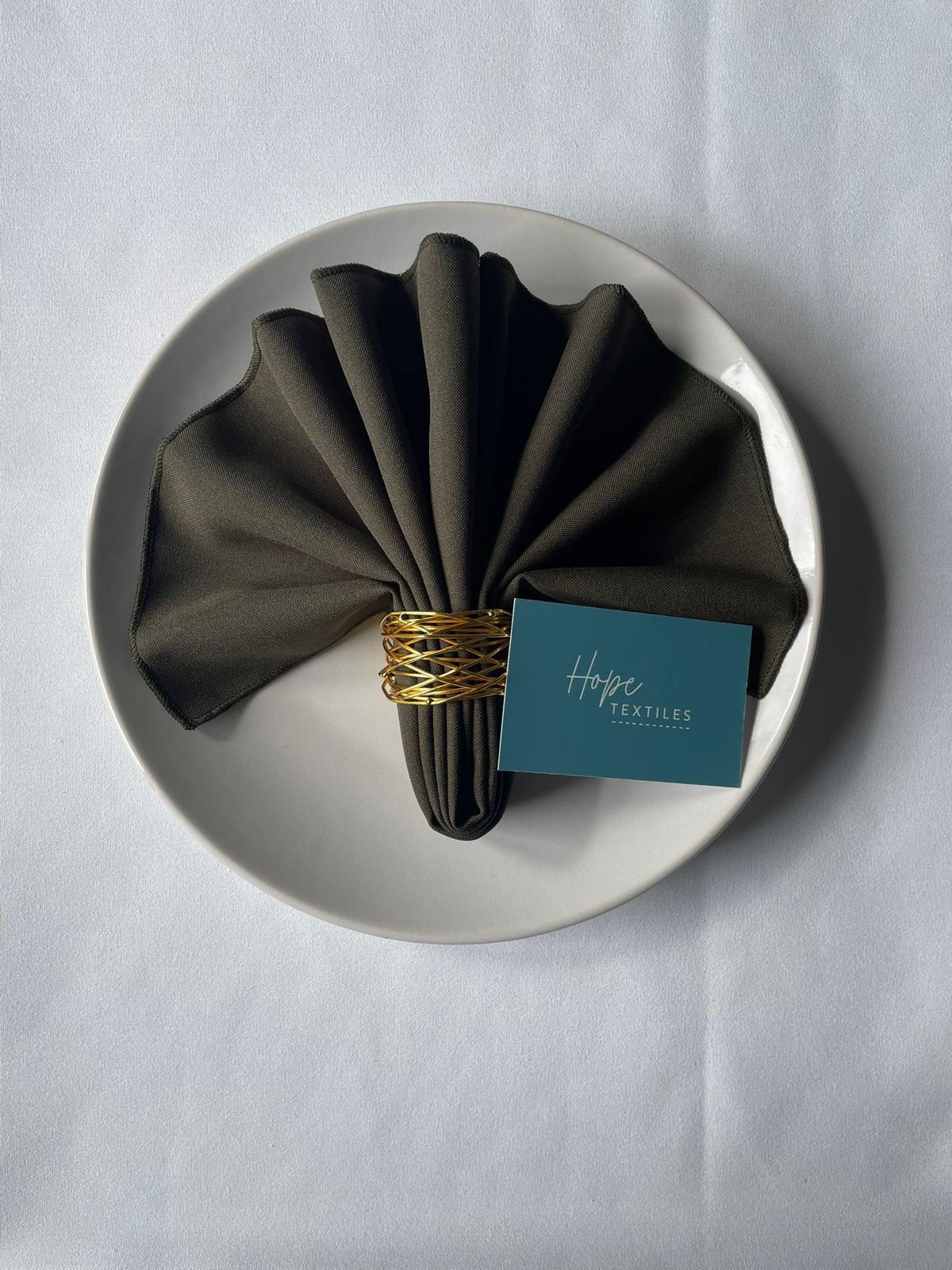 Dark Olive polyester napkin