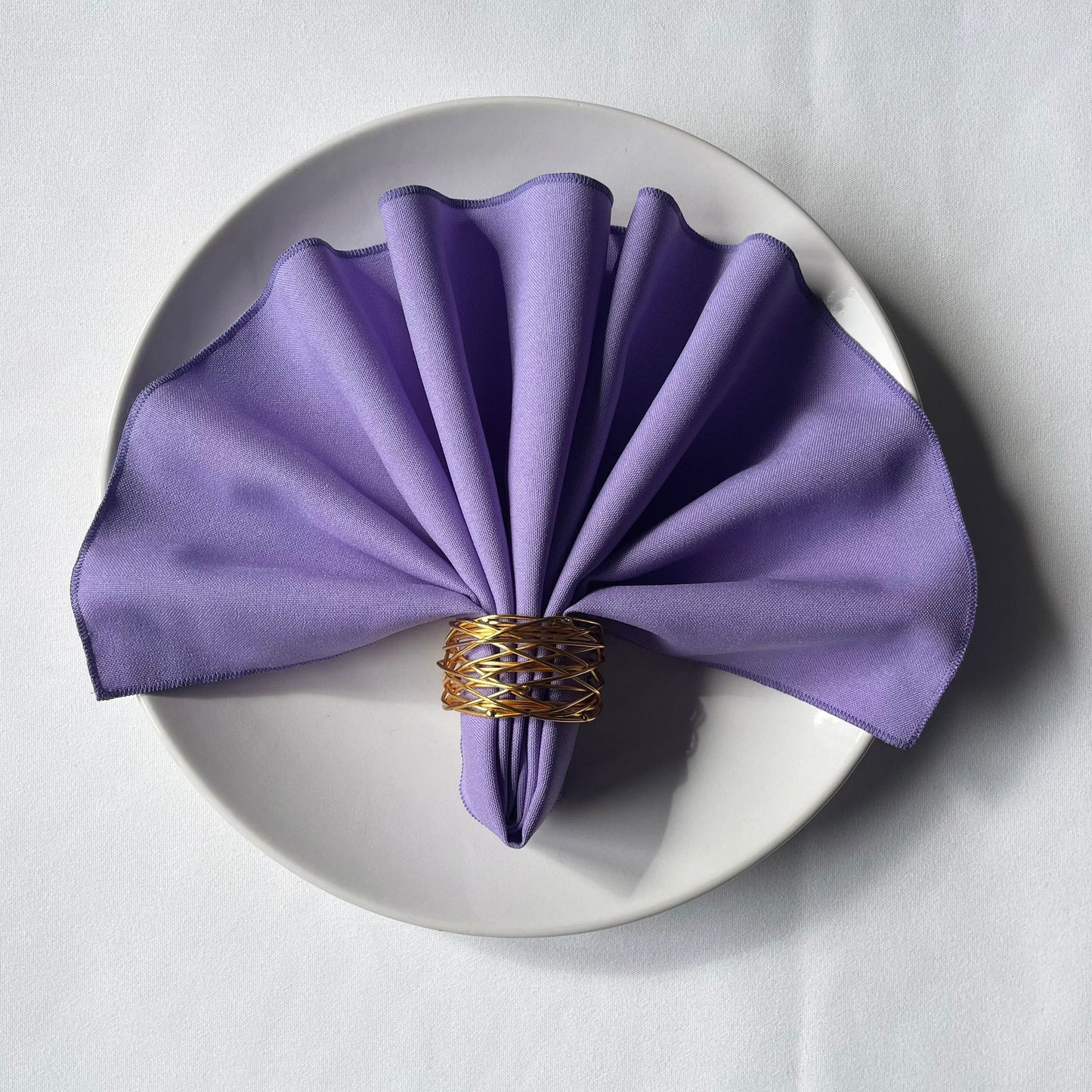 Dark lilac polyester napkin