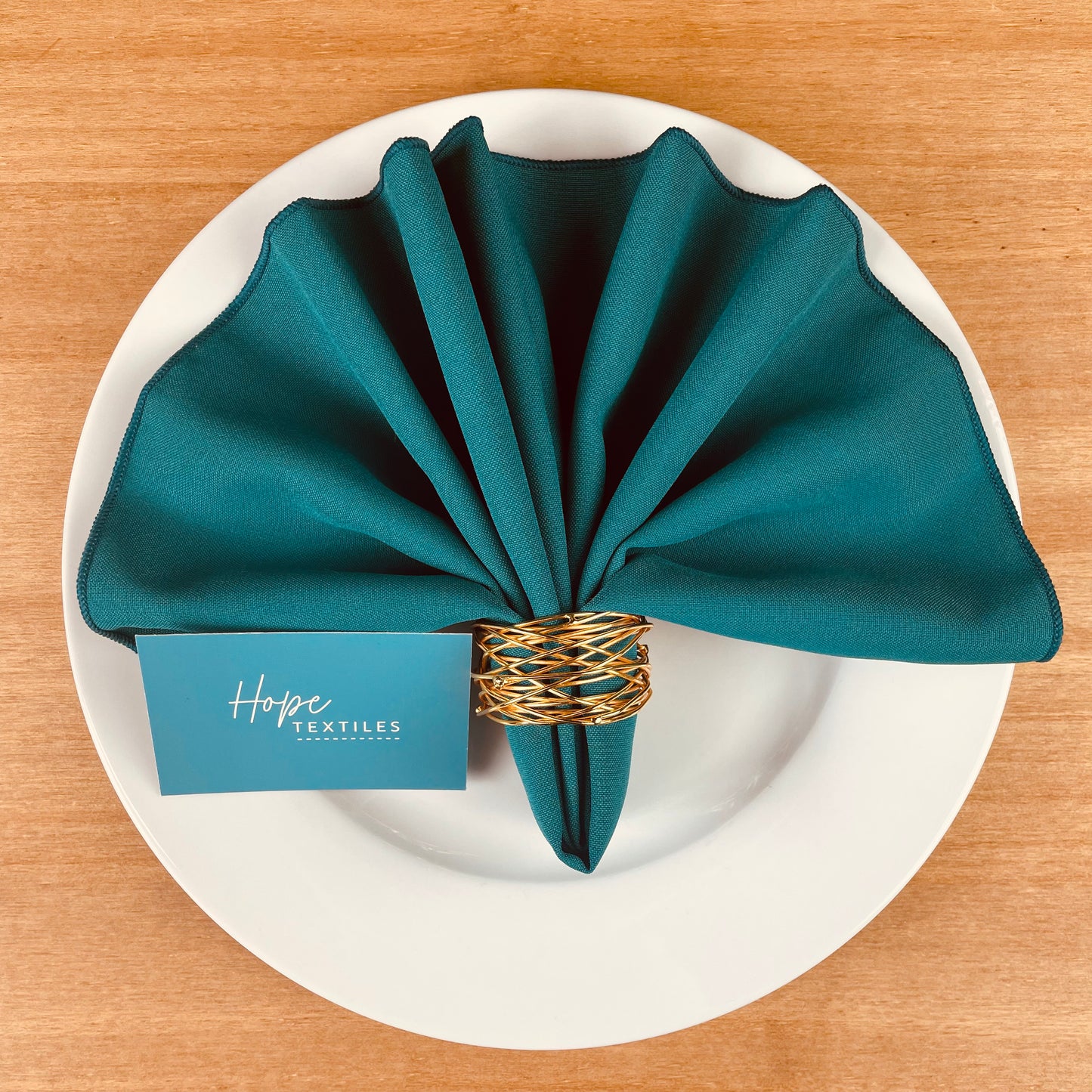 Jade Green Table Runner and Napkin Set