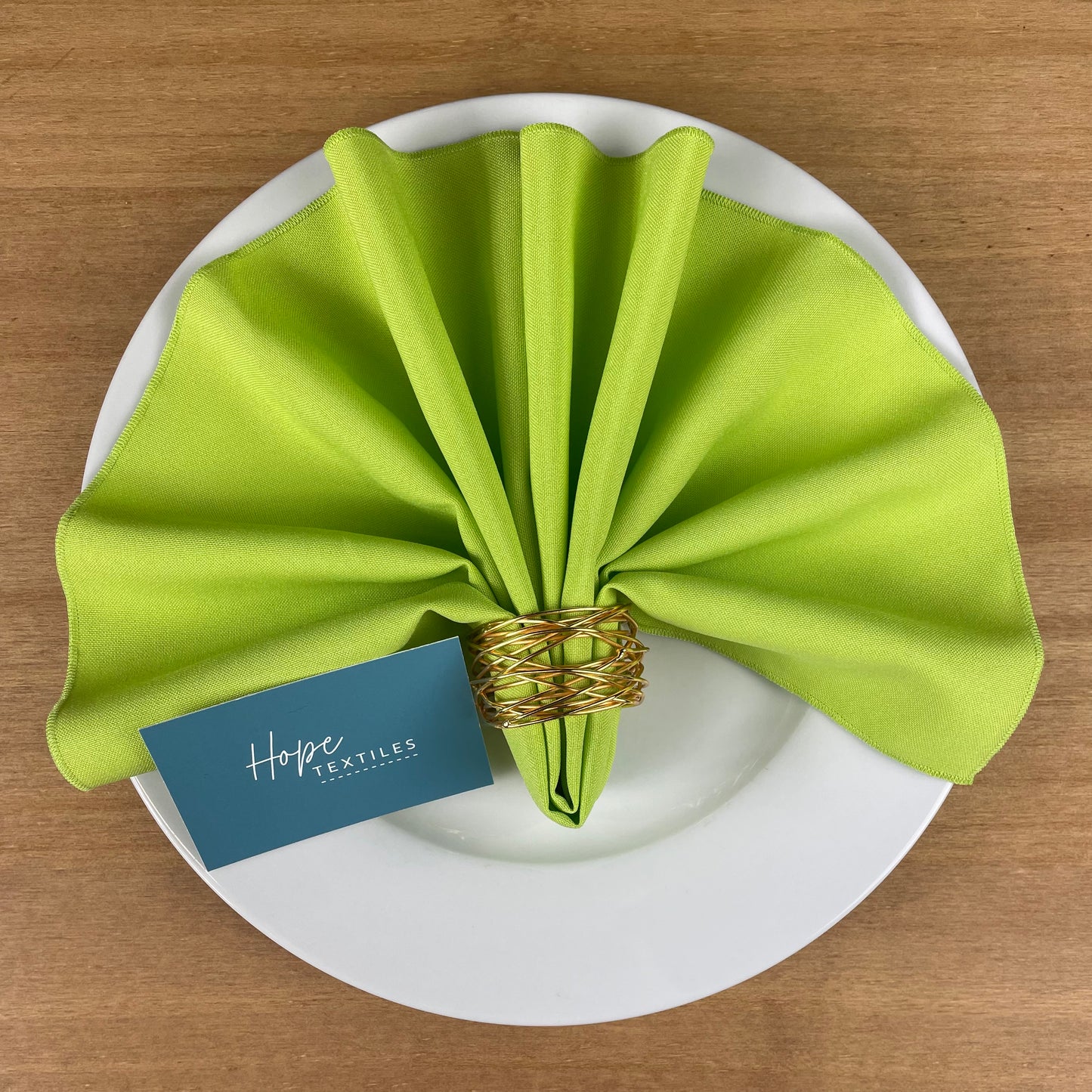 Lime Green Table Runner and Napkin Set