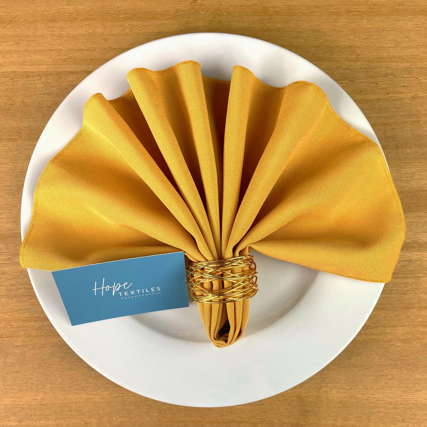 Mustard Table Runner and Napkin Set