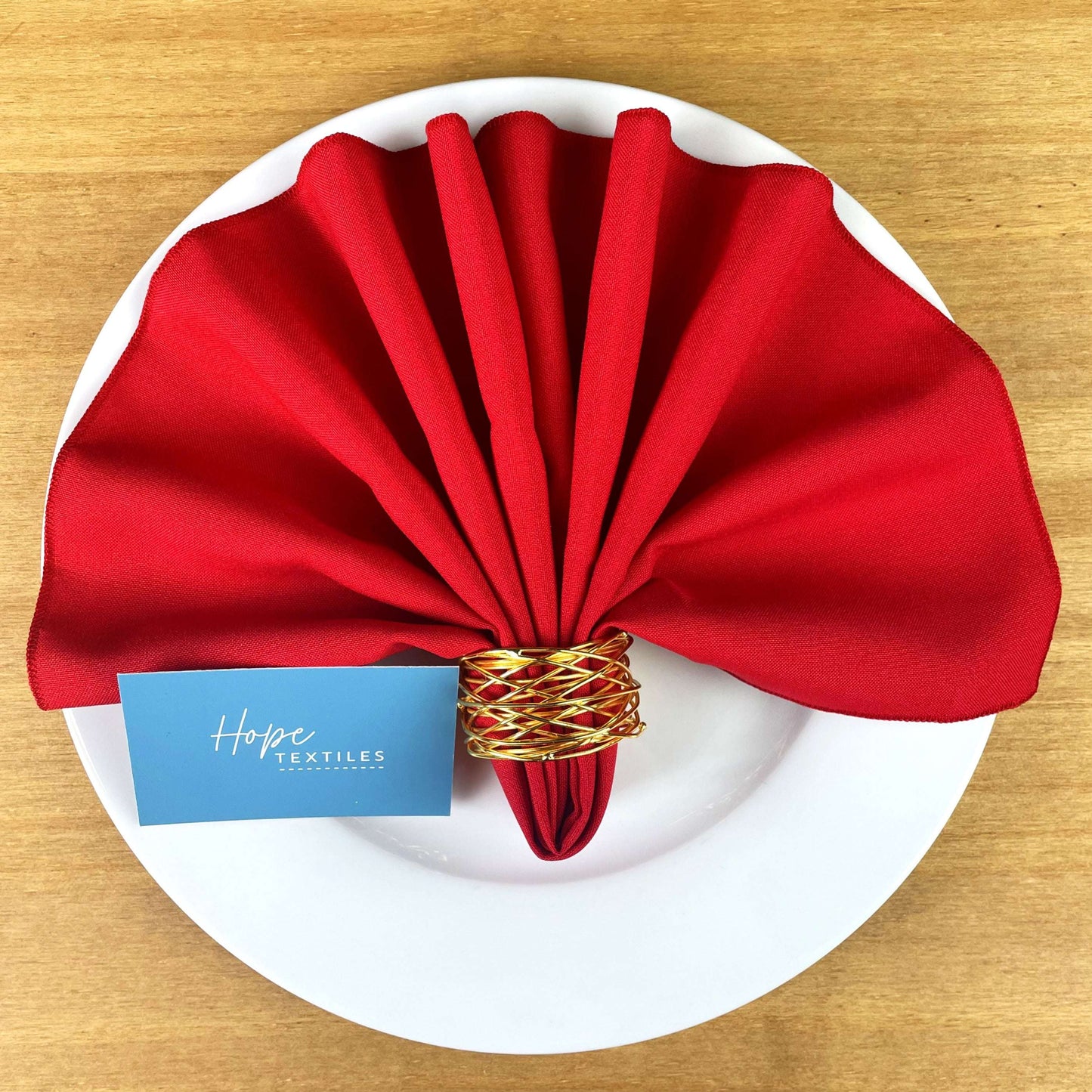 Red Table Runner and Napkin Set