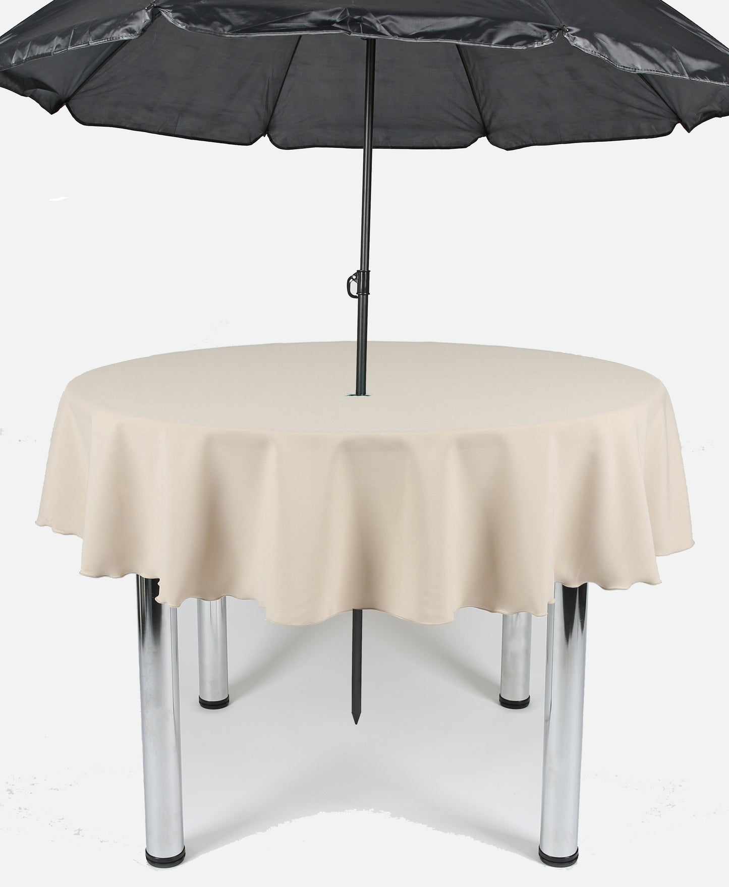 Stone Plain Patio Round Tablecloth