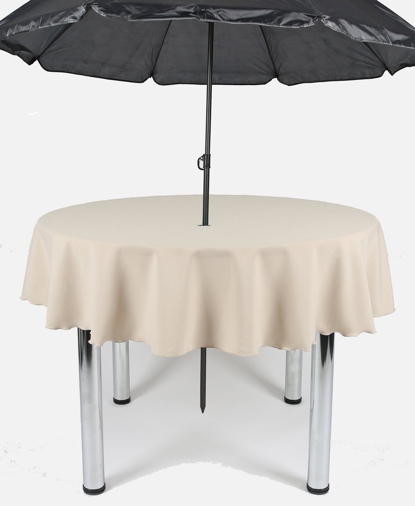 Stone Plain Patio Round Tablecloth