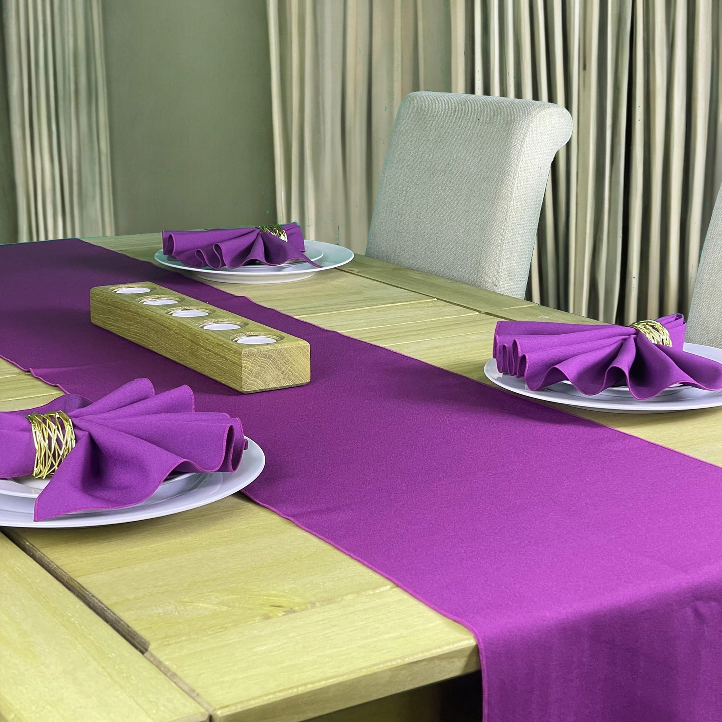 Violet Table Runner and Napkin Set