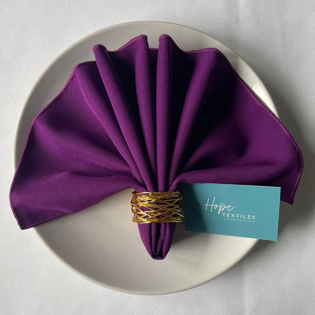 Violet polyester napkin