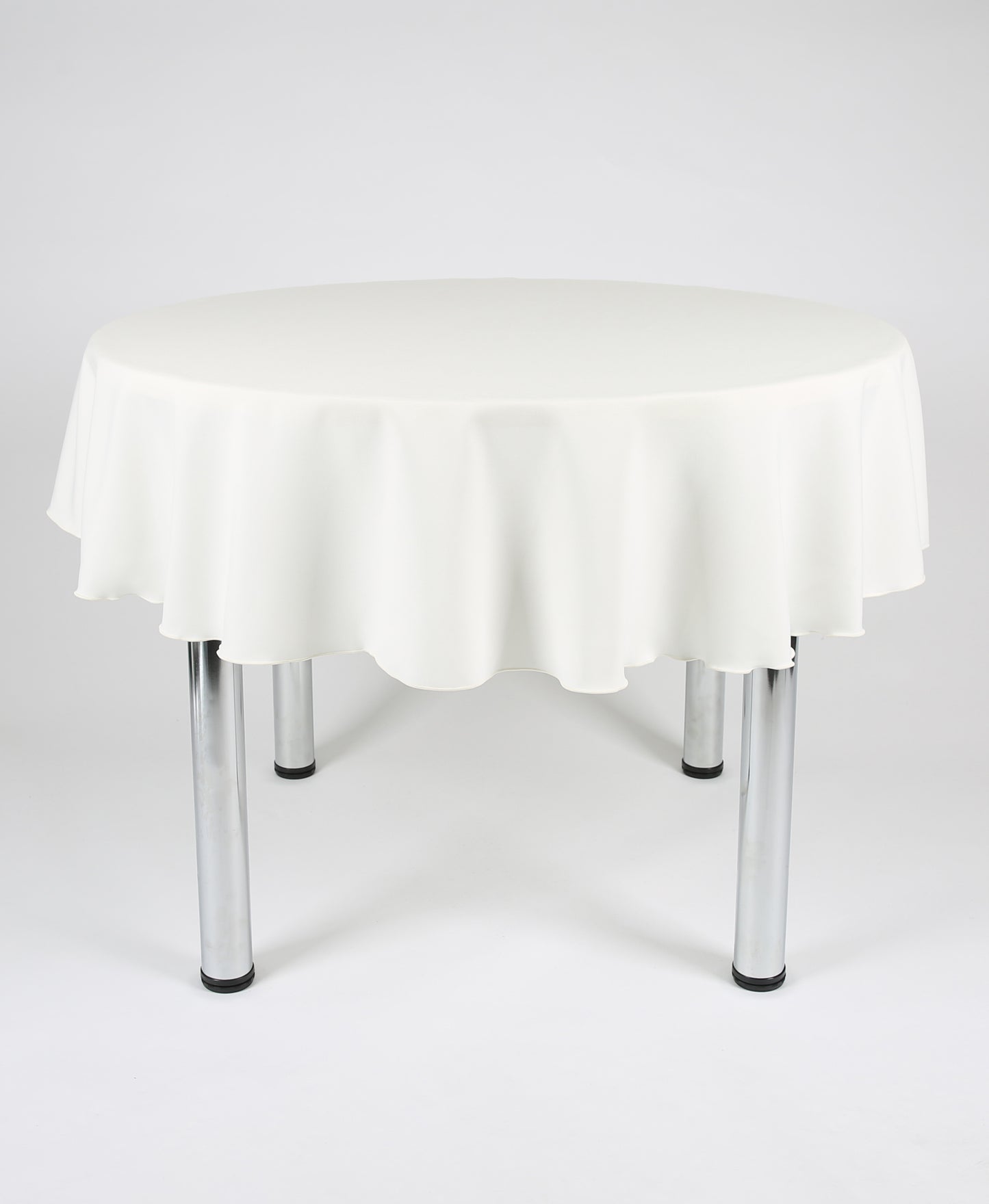 Ivory Large Round Tablecloth with a Centre Join