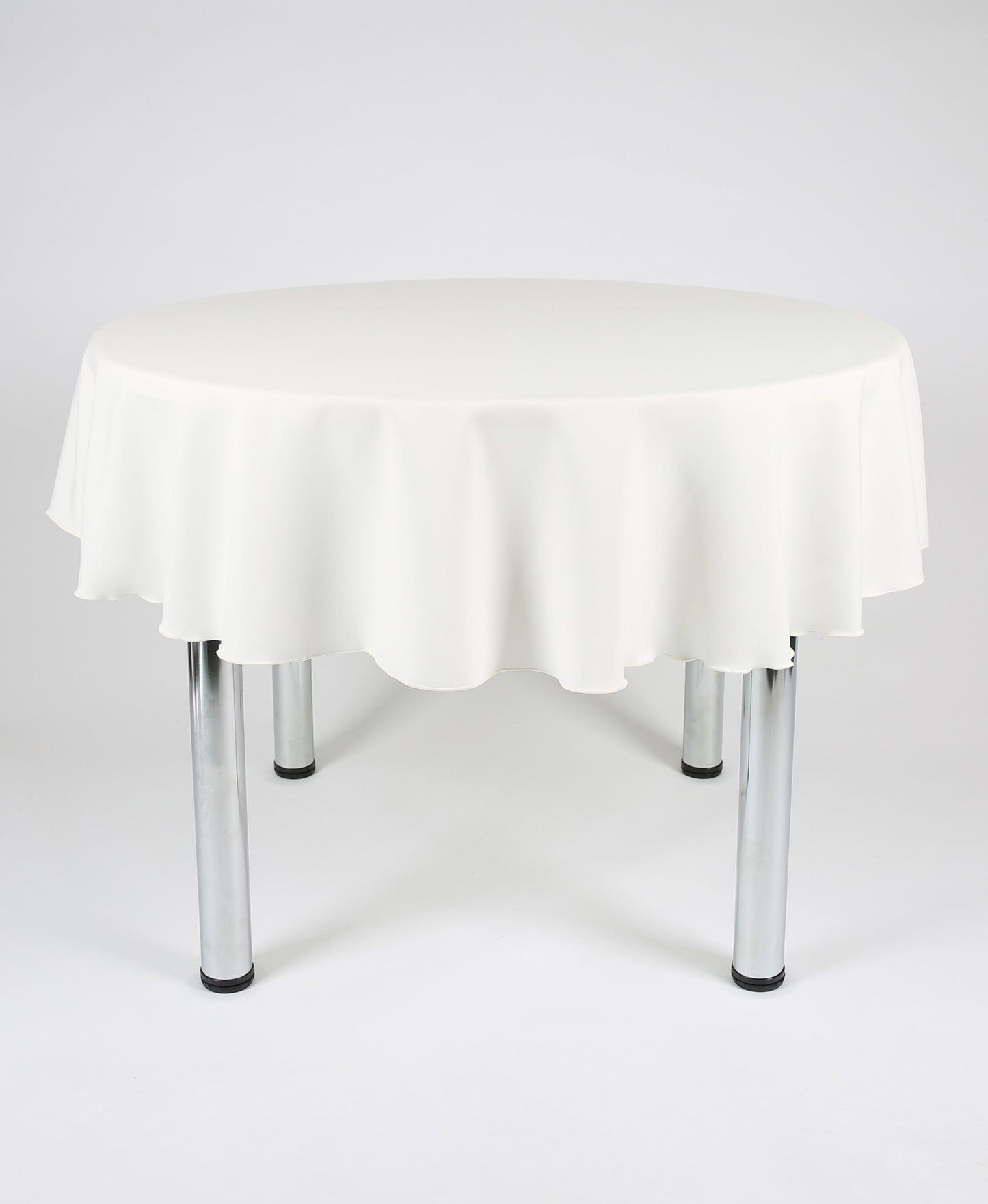 Ivory Large Round Tablecloth with a Centre Join