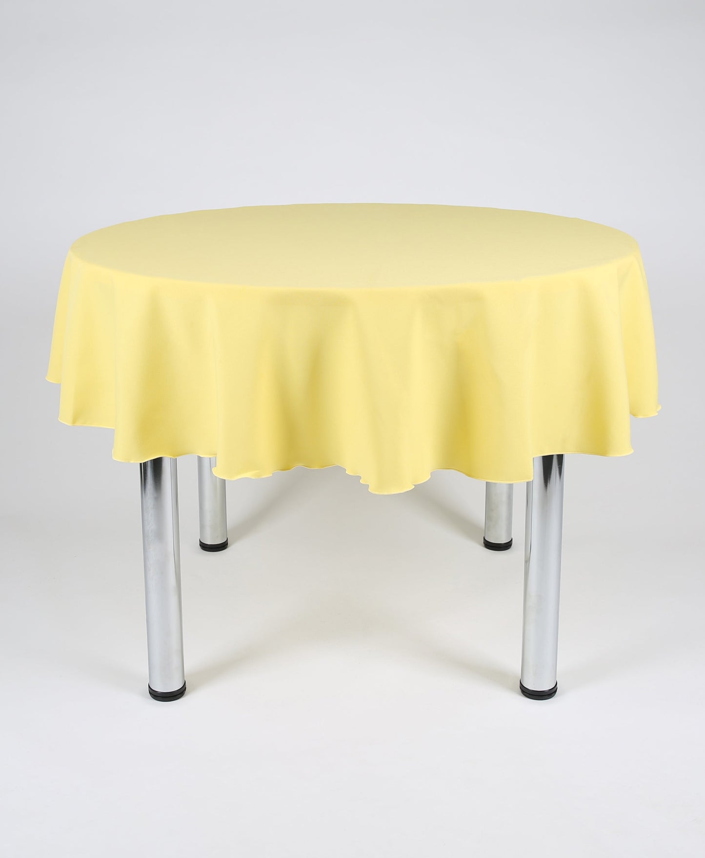 Lemon Large Round Tablecloth with a Centre Join