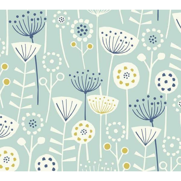 Scandi Bergen Floral Print Cotton Fabric