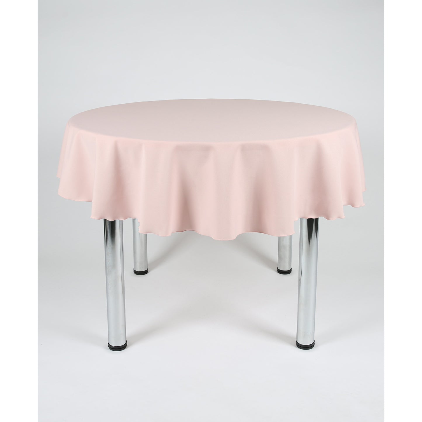 Blush Pink Round Plain Tablecloth - Extra Wide Suitable for weddings, parties, christenings.