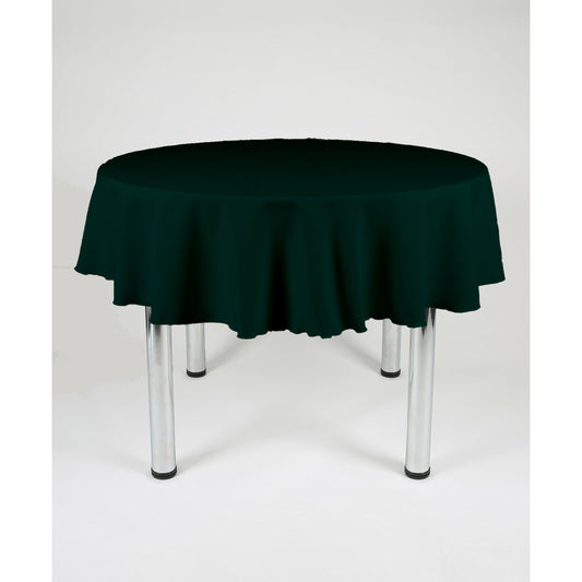 Bottle Green Round Plain Tablecloth - Extra Wide