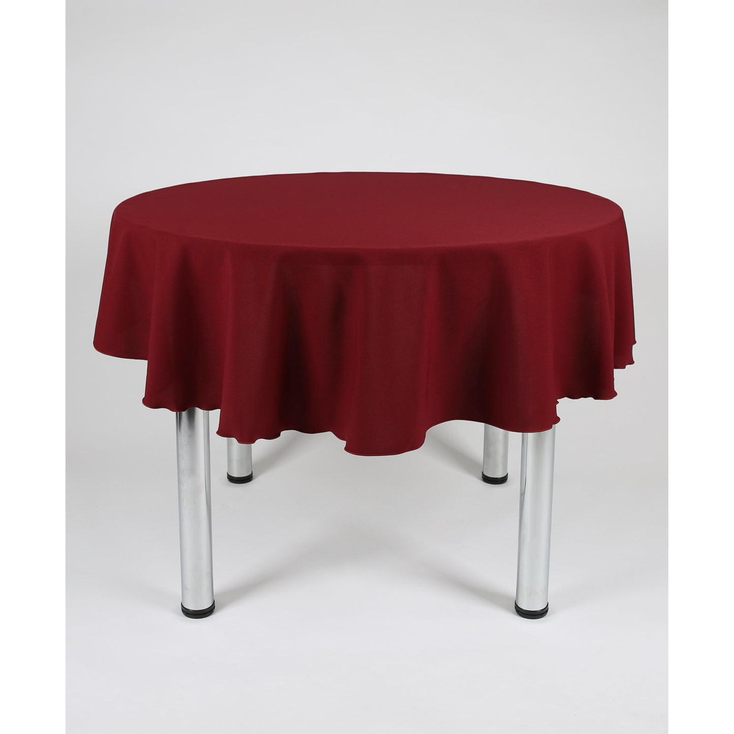 Burgundy Round Plain Tablecloth - Extra Wide Suitable for weddings, parties, christenings.