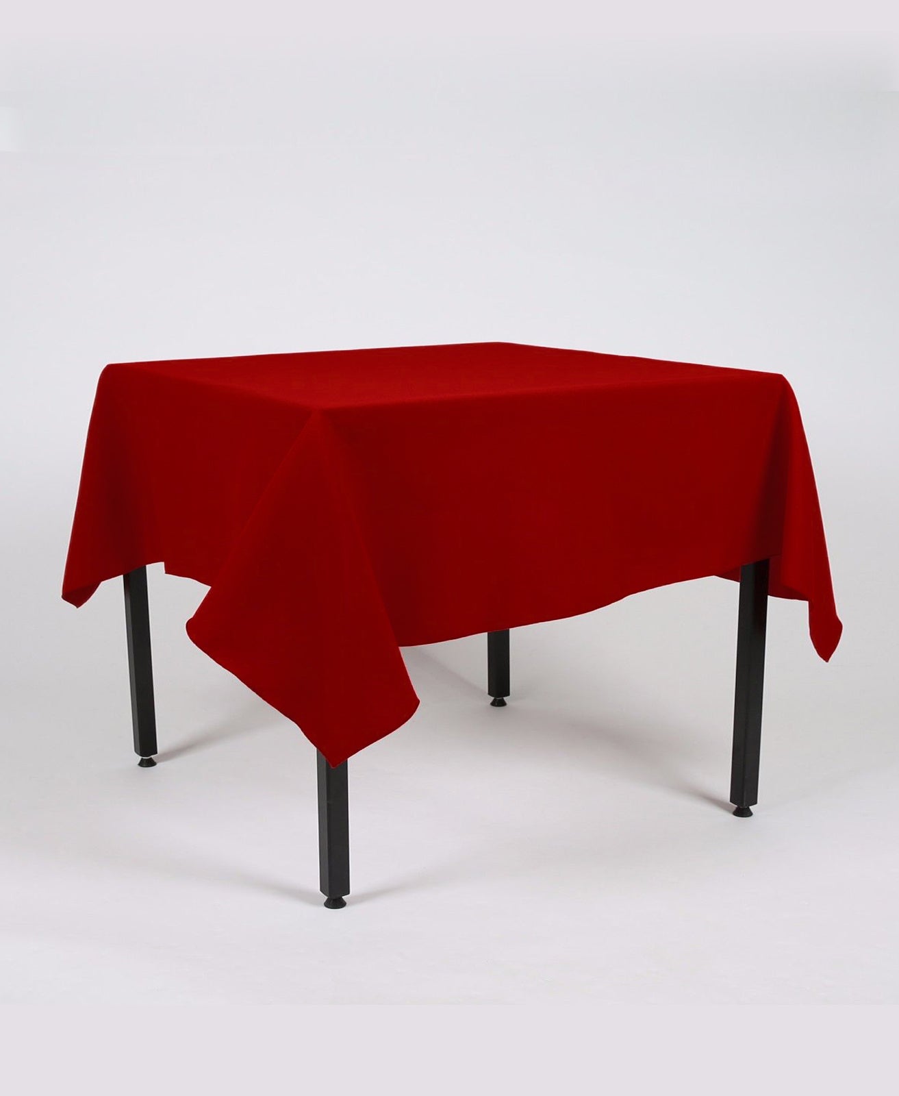 Cherry Red Plain Rectangle Tablecloth