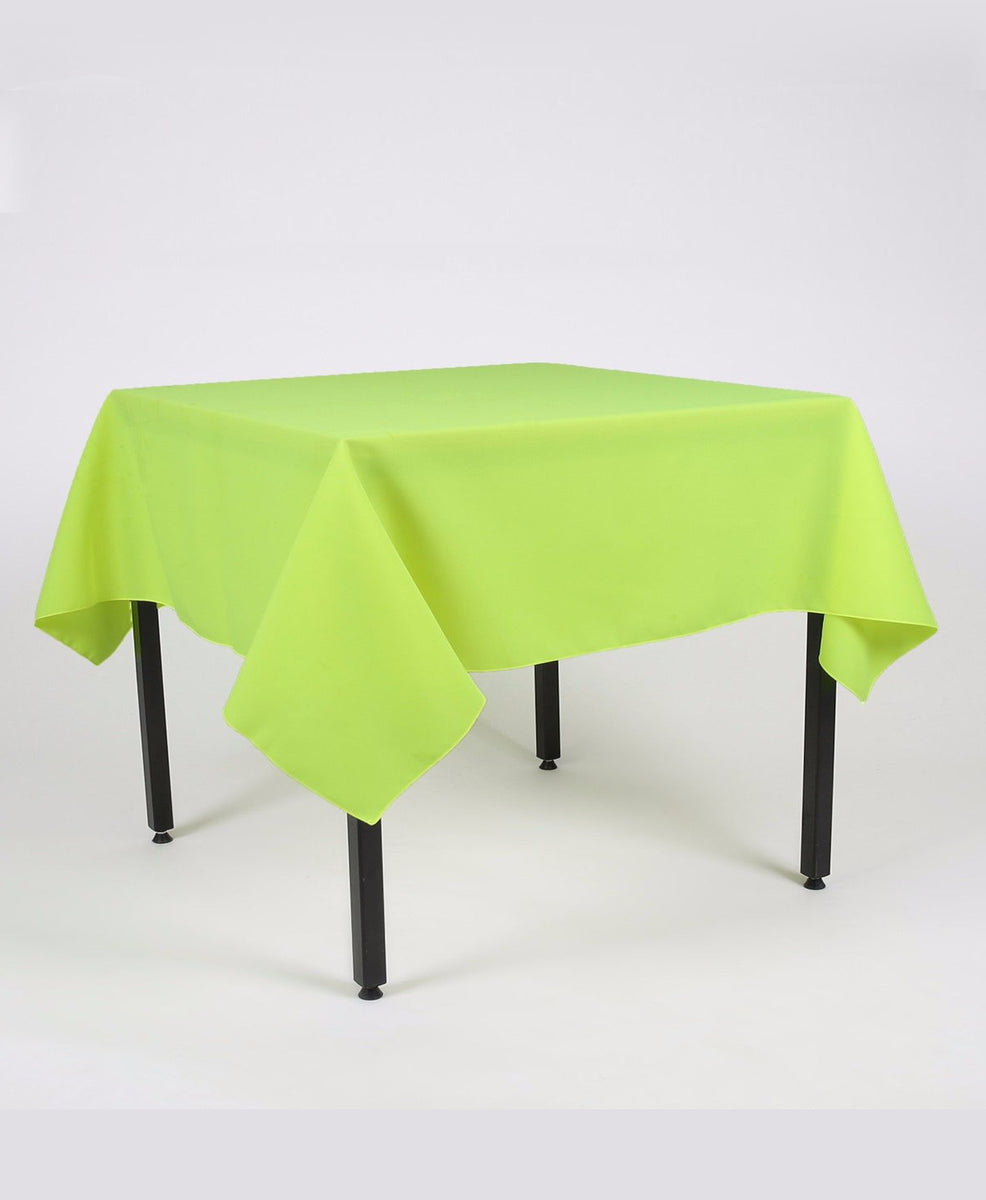 Lime green shop tablecloth table linens