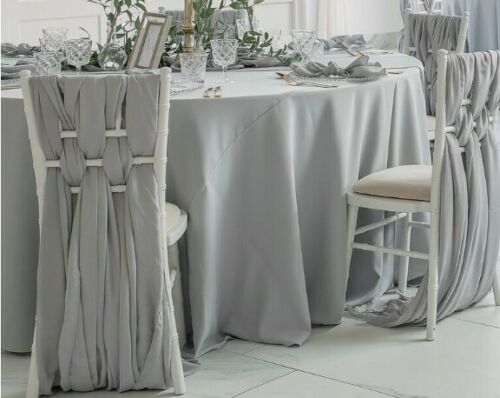 Dark Brown Round Plain Tablecloth - Extra Wide Suitable for weddings, parties, christenings.