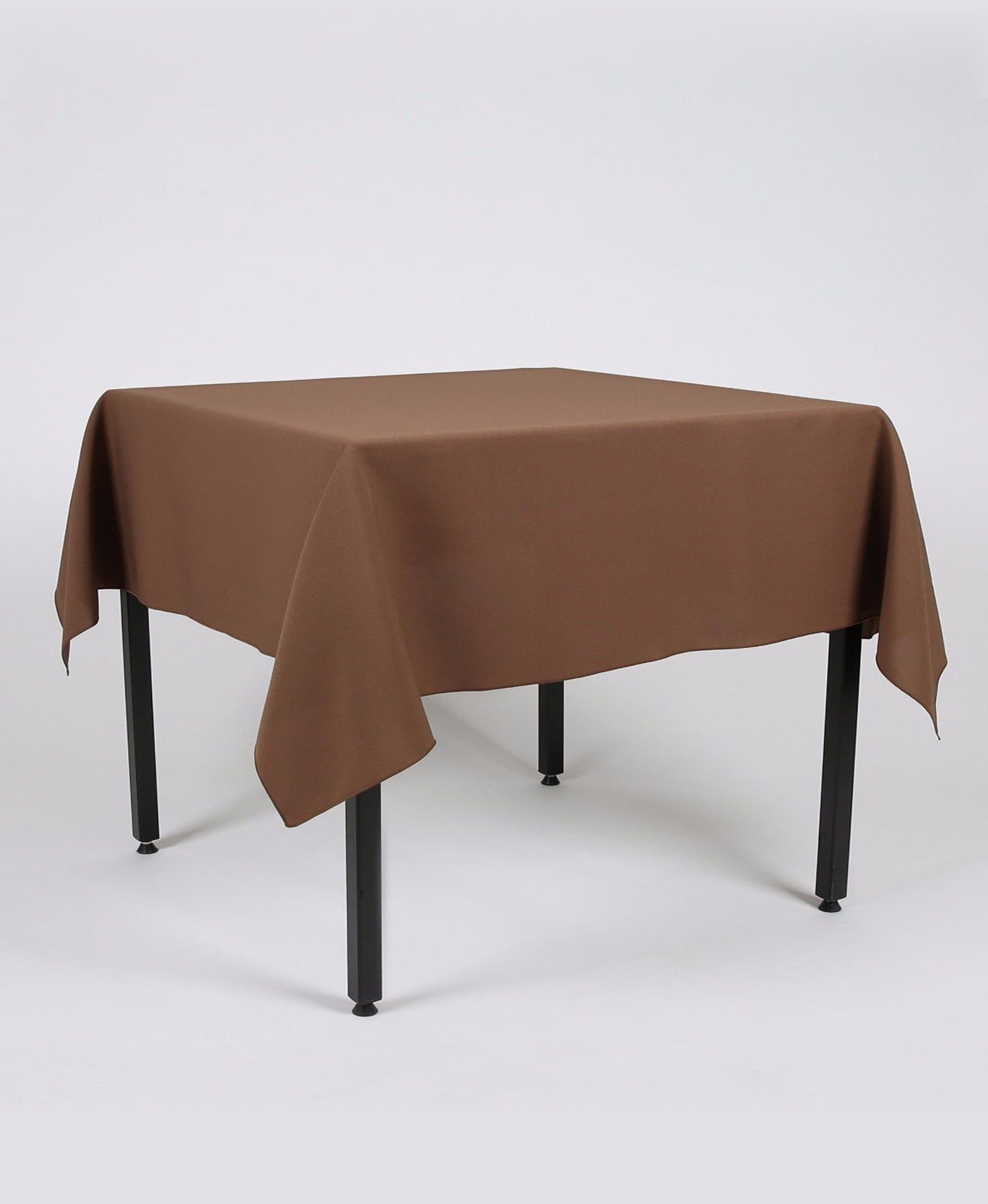 Brown Taupe Rectangle Plain Tablecloth - Pub Style Tables