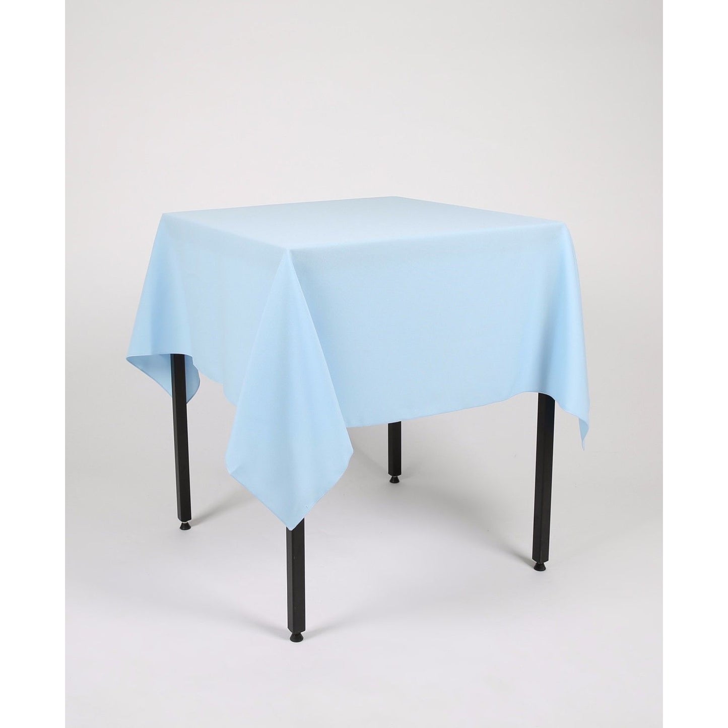 Babyblaue, schlichte, quadratische Tischdecke - Extrabreit