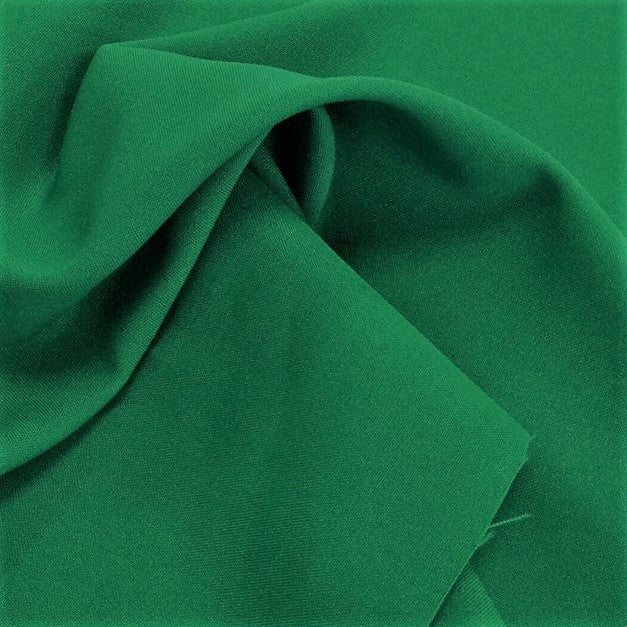 Smaragdgrüner Bi-Stretch-Polyesterstoff