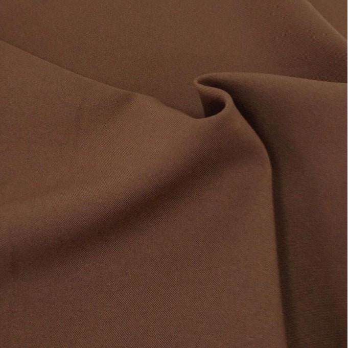 Brown Bi-Stretch Polyester Fabric