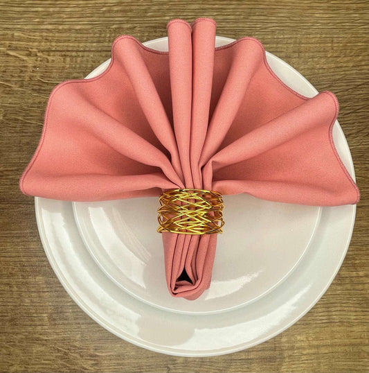 Dusky Pink Polyester Napkin