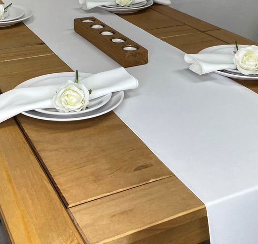 Ivory Cotton Look Table Runner