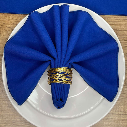 Royal Blue Polyester Napkin