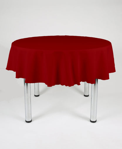 Cherry Red Small Round Tablecloth
