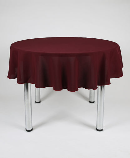 Dark Burgundy Small Round Tablecloth