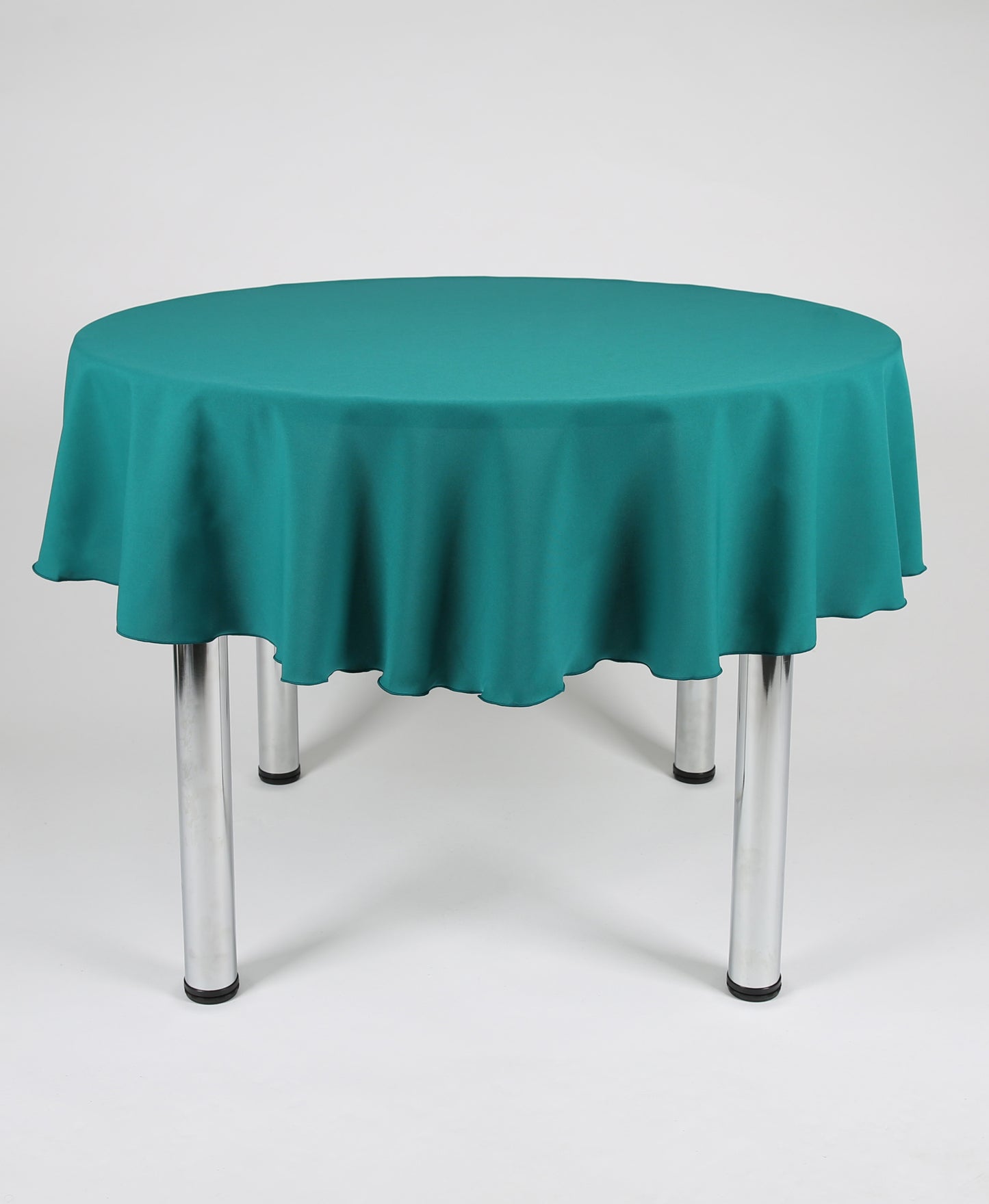Jade Green Large Round Tablecloth with Side Joins