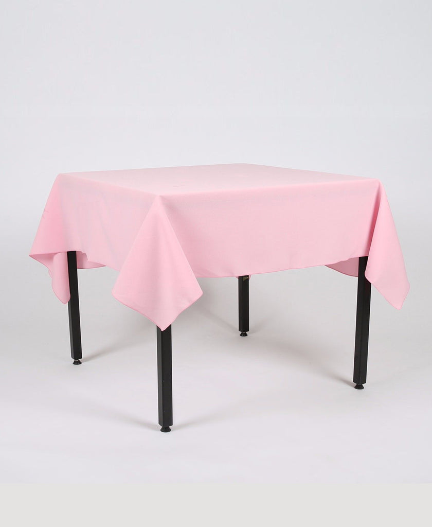 Baby Pink Plain Rectangle Tablecloth