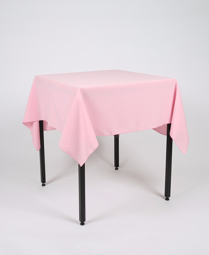 Baby Pink Plain Square Tablecloth