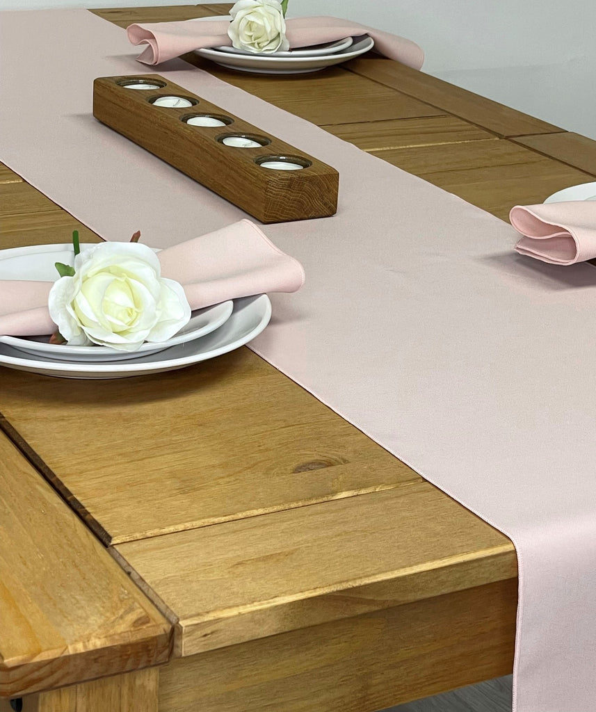 Blush Pink Fabric Napkin and Table Runner set