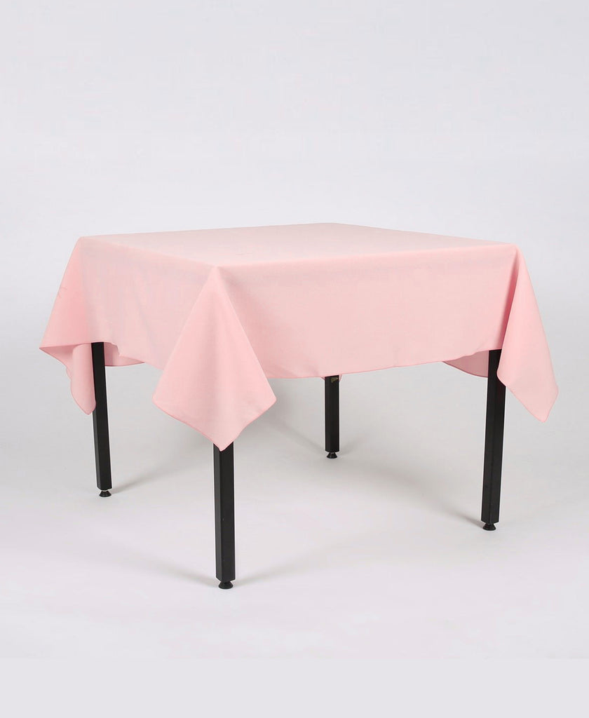 Blush Pink Plain Rectangle Tablecloth