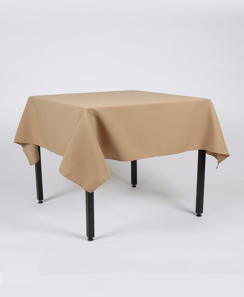 Camel Plain Rectangle Tablecloth