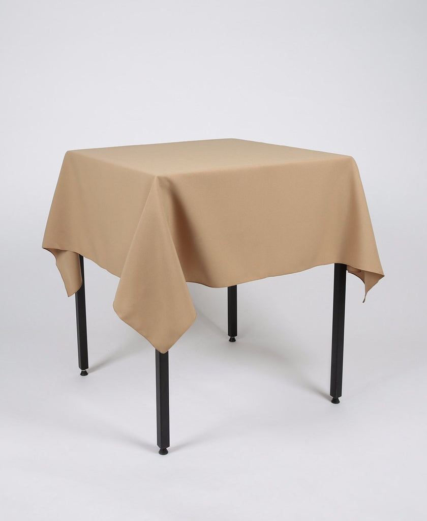 Camel Plain Square Tablecloth