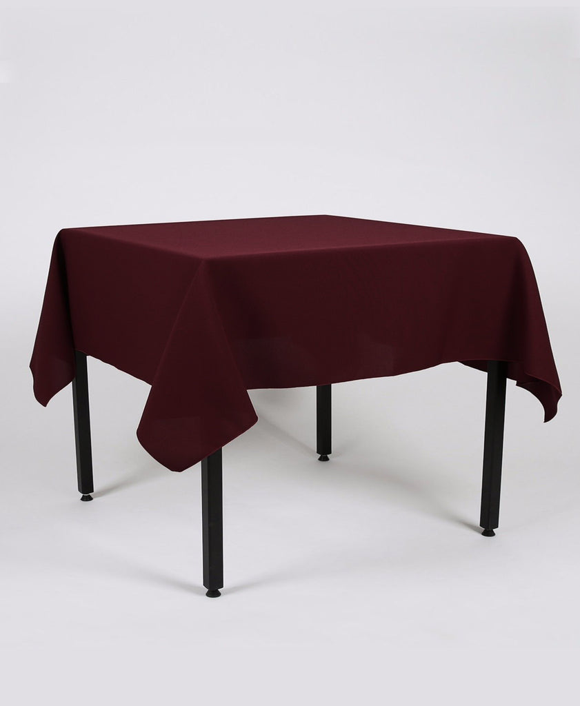 Dark Burgundy Plain Rectangle Tablecloth