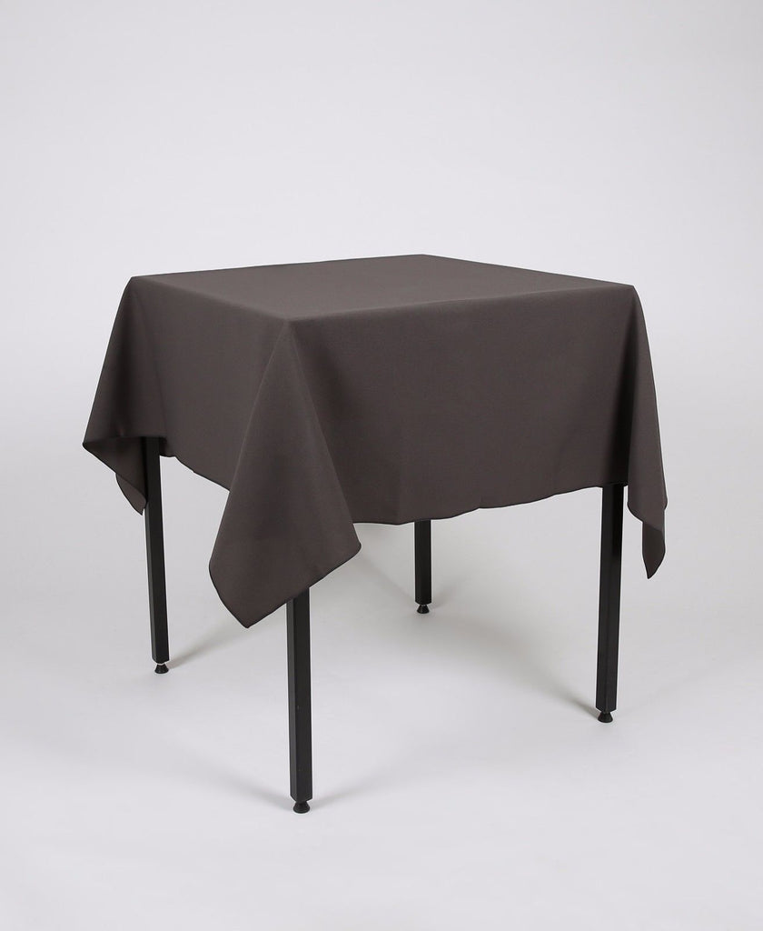 Dark Grey Plain Square Tablecloth