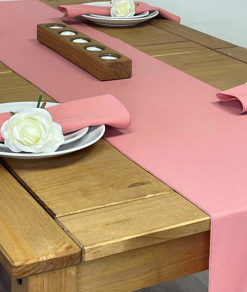 Dusky Pink Fabric Napkin and Table Runner set