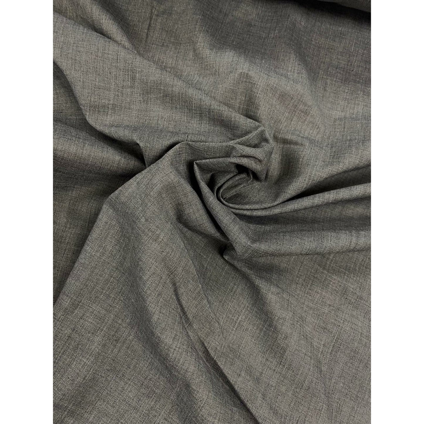 Grey Polycotton Fabric - By the metre