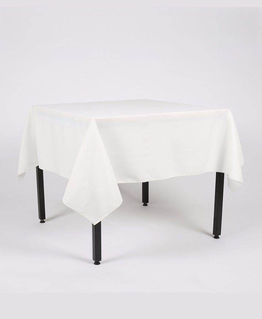 Ivory Plain Rectangle Tablecloth