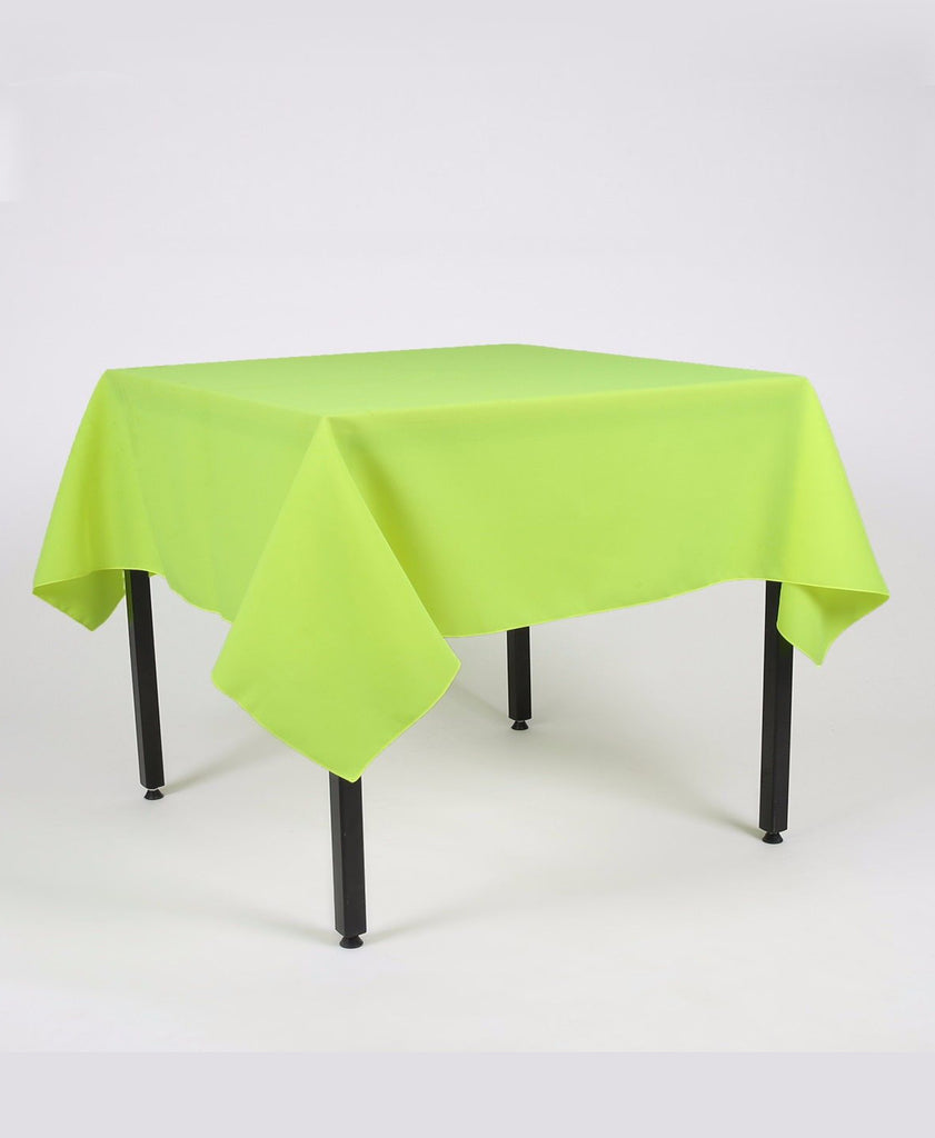 Lime Green Plain Rectangle Tablecloth