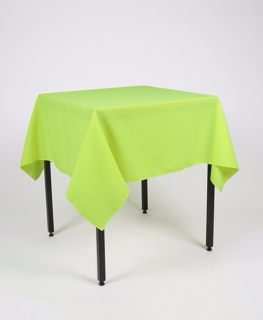 Lime Plain Square Tablecloth