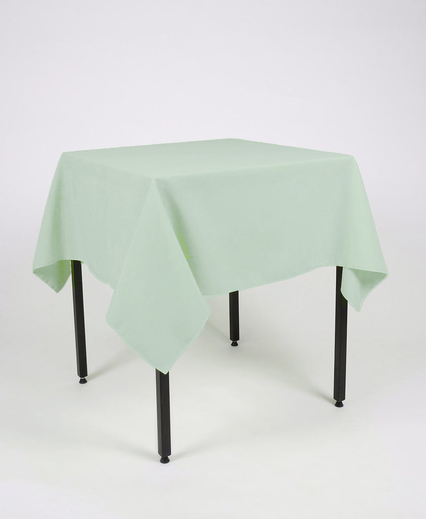 Mint Green Plain Square Tablecloth