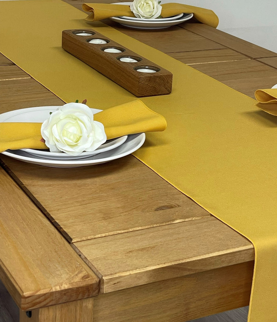 Mustard Fabric Napkin and Table Runner set