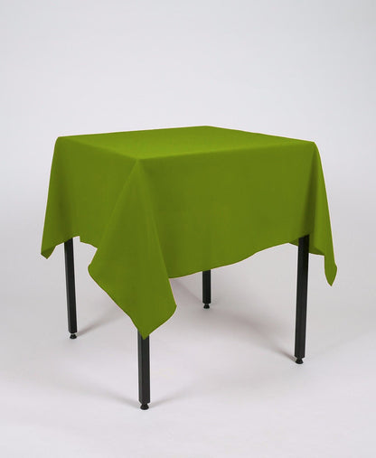 Bright Olive Green Square Tablecloth
