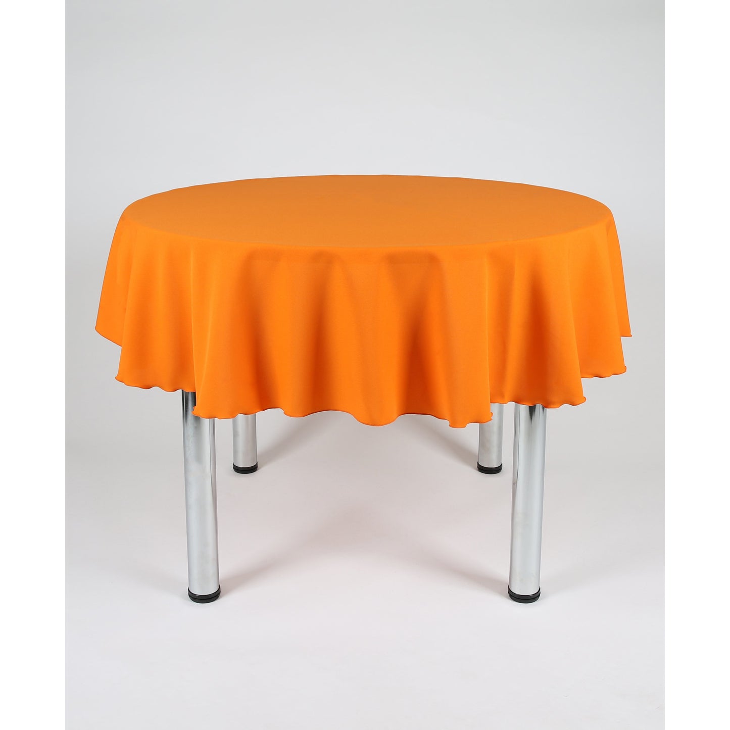 Orange Round Plain Tablecloth - Extra Wide suitable for weddings, parties, christenings.